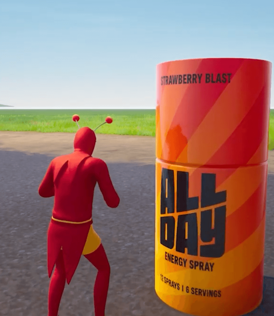 All Day Energy Spray product placement in Speed Realistics